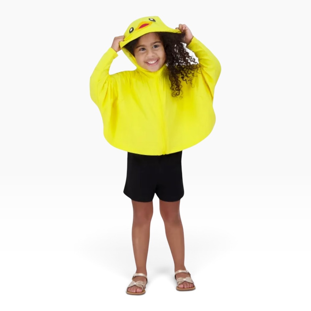 Hazel + Harper UPF Swim Coverup Unisex Kids 2T-4T Yellow Duck Nylon Full Zipper - Picture 4 of 5